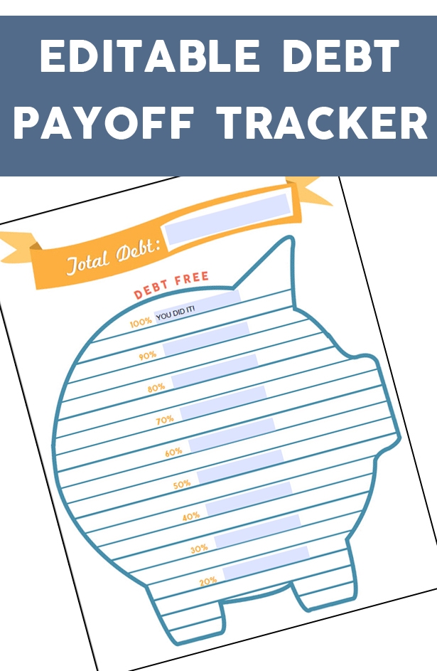 Debt Tracker Printable AND Spreadsheet One Beautiful Home