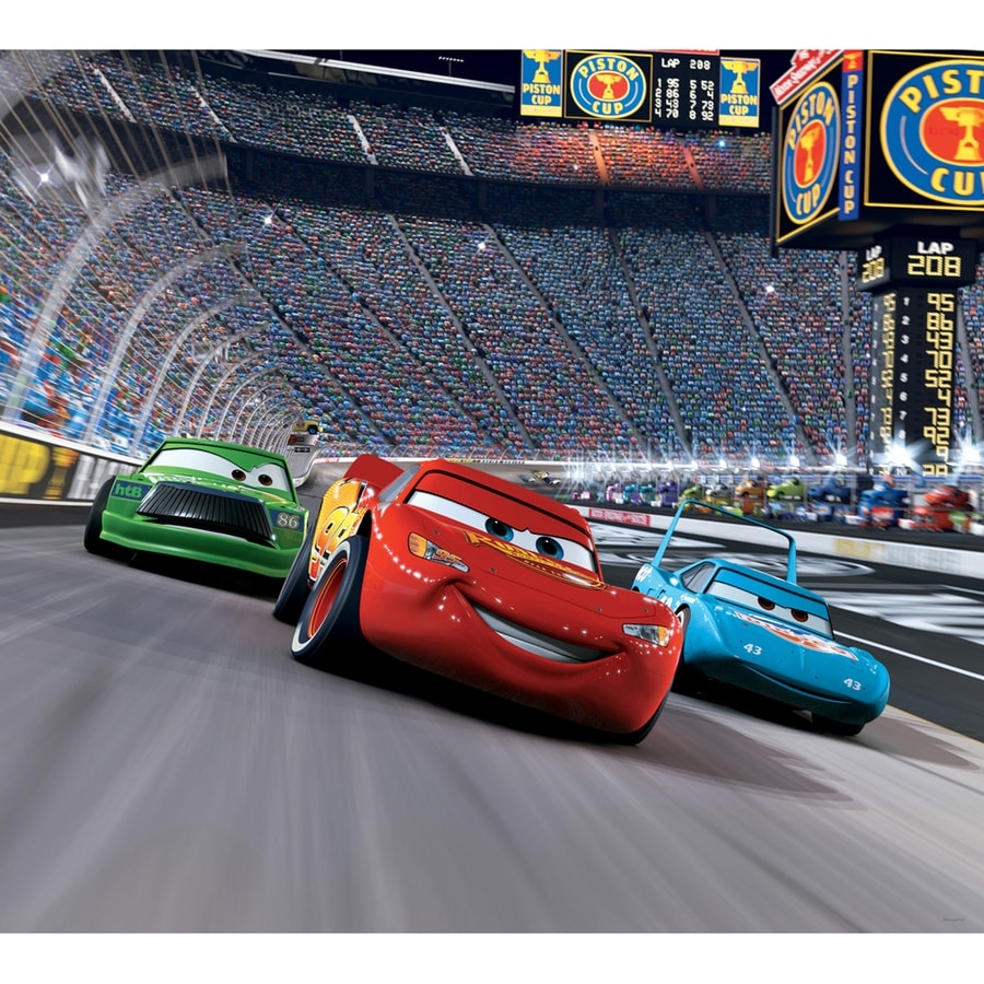 Disney Cars Race Track Mini Mural At Lowes