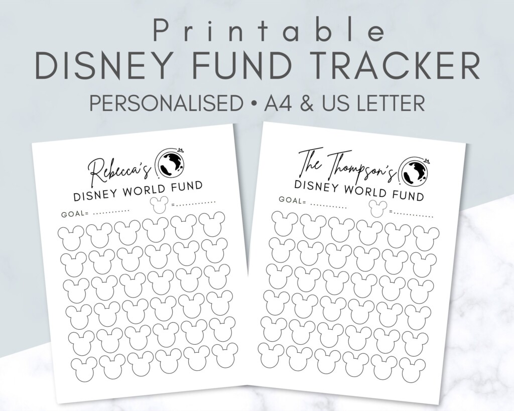 Disney Savings Tracker Printable Disney Savings Disne Vrogue co