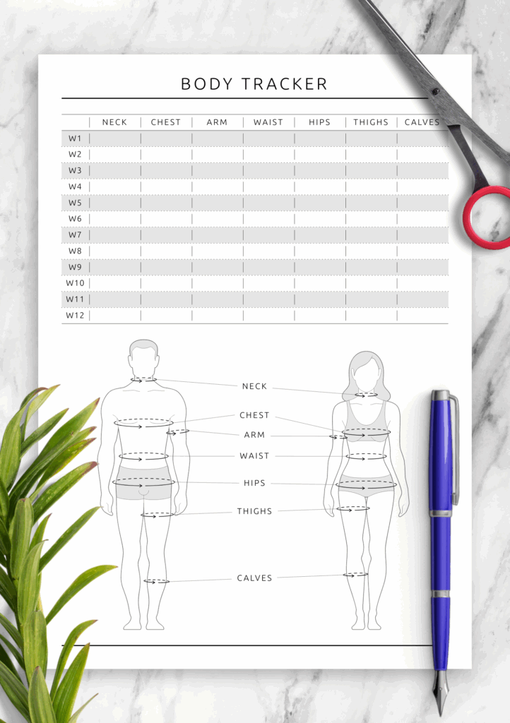 Download Perfect Body Tracker Template Designed To Help You Reach Your 