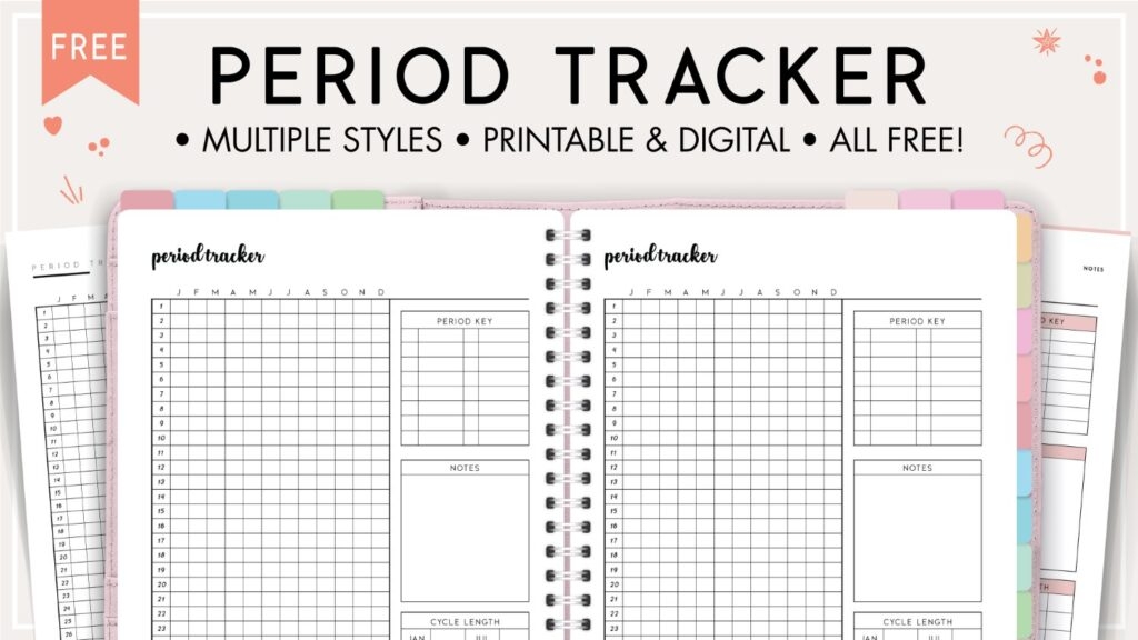 Download Printable Period Tracker PDF World Of Printables