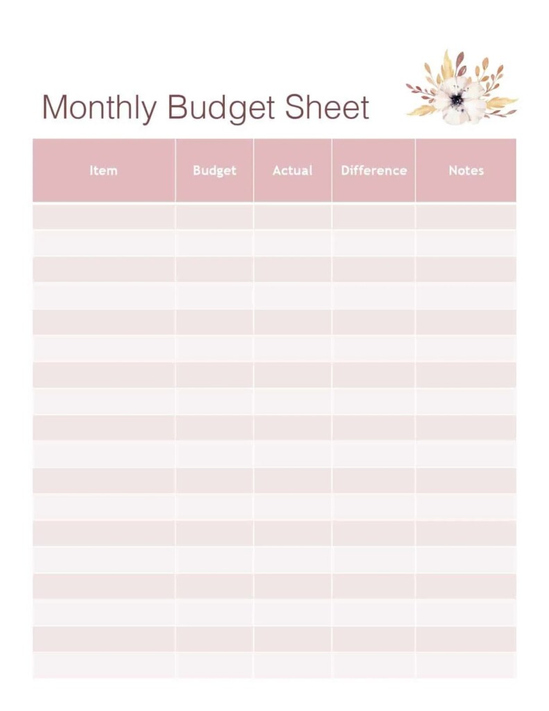 Download Your Free Budget Tracker Printables And Get Your Finances Back 