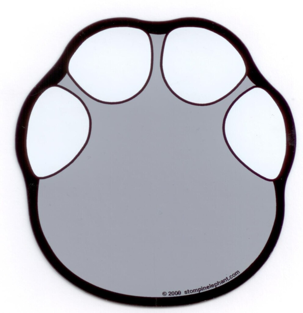 Elephant Footprint Template