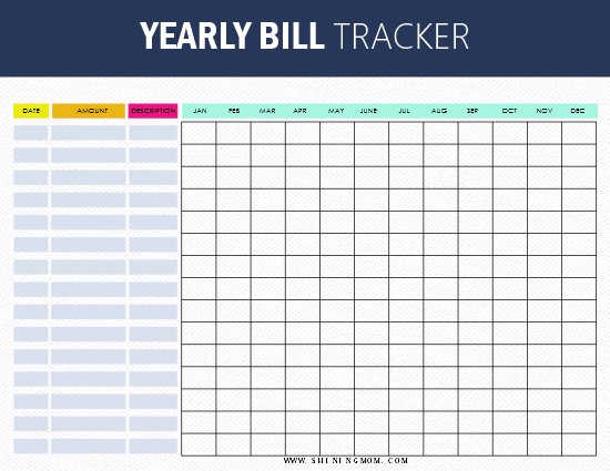 Exemplary Printable Bill Tracker Free Microsoft Excel Checklist Template