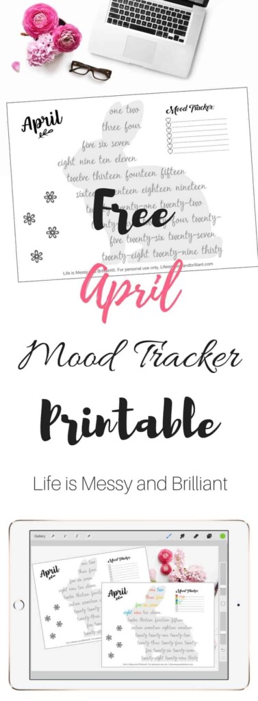 FREE April Mood Tracker Printable