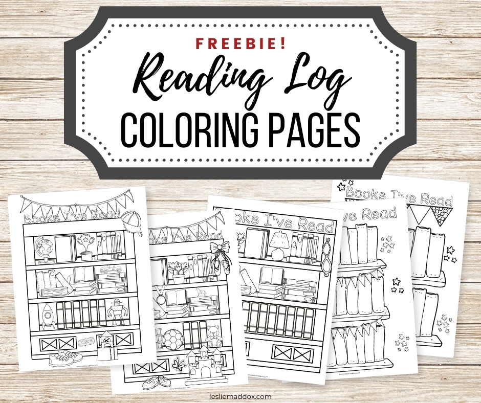 Free Coloring Reading Log Printable Leslie Maddox