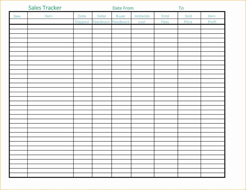 Free Ebay Sales Tracking Spreadsheet Tracking Spreadshee Free Ebay 