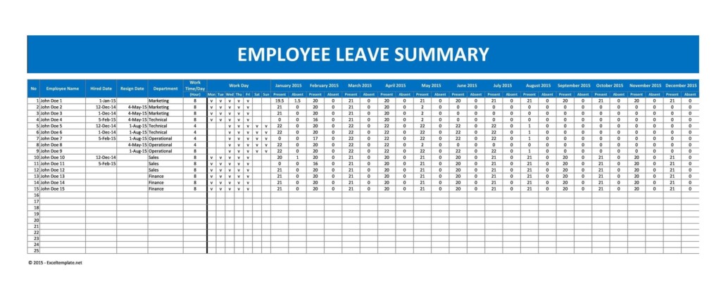 Free Employee Vacation Tracker Excel Template 2025 Molly D Tauchert