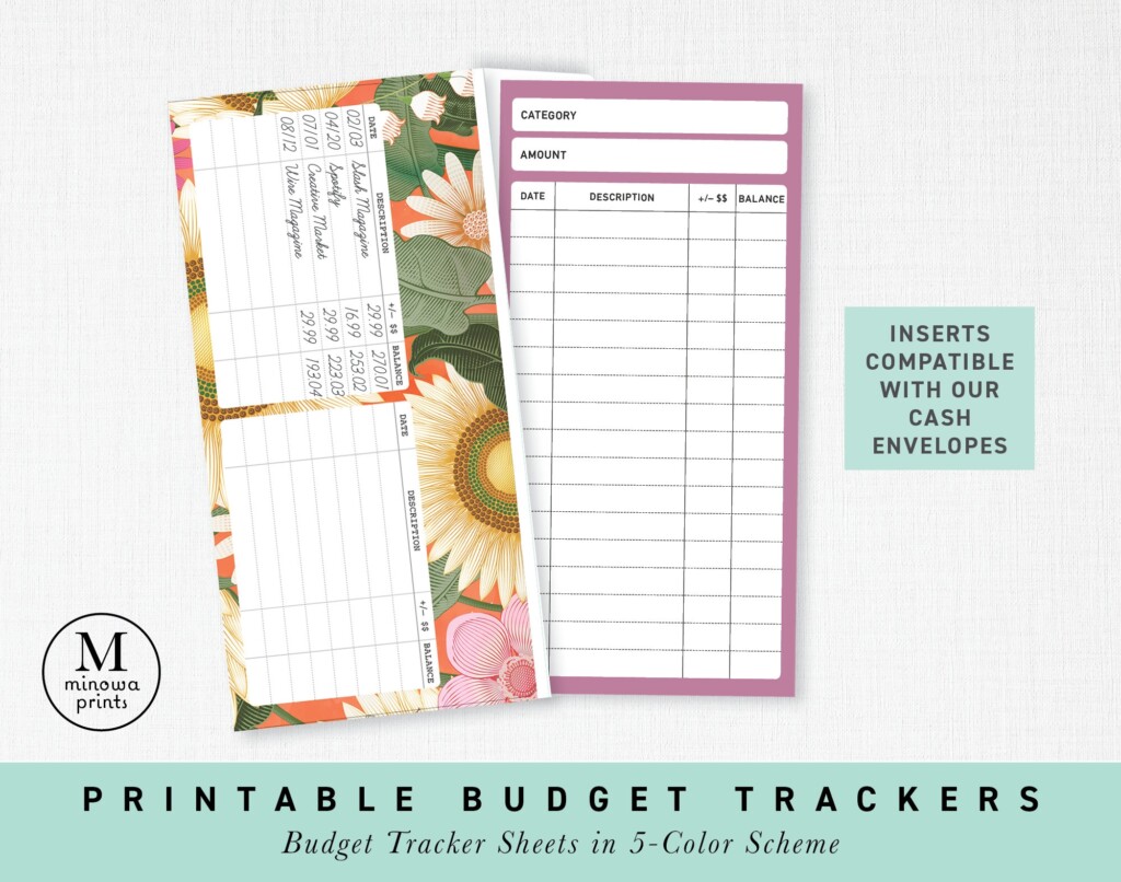 Free Envelope Expense Tracker Printable Mensny