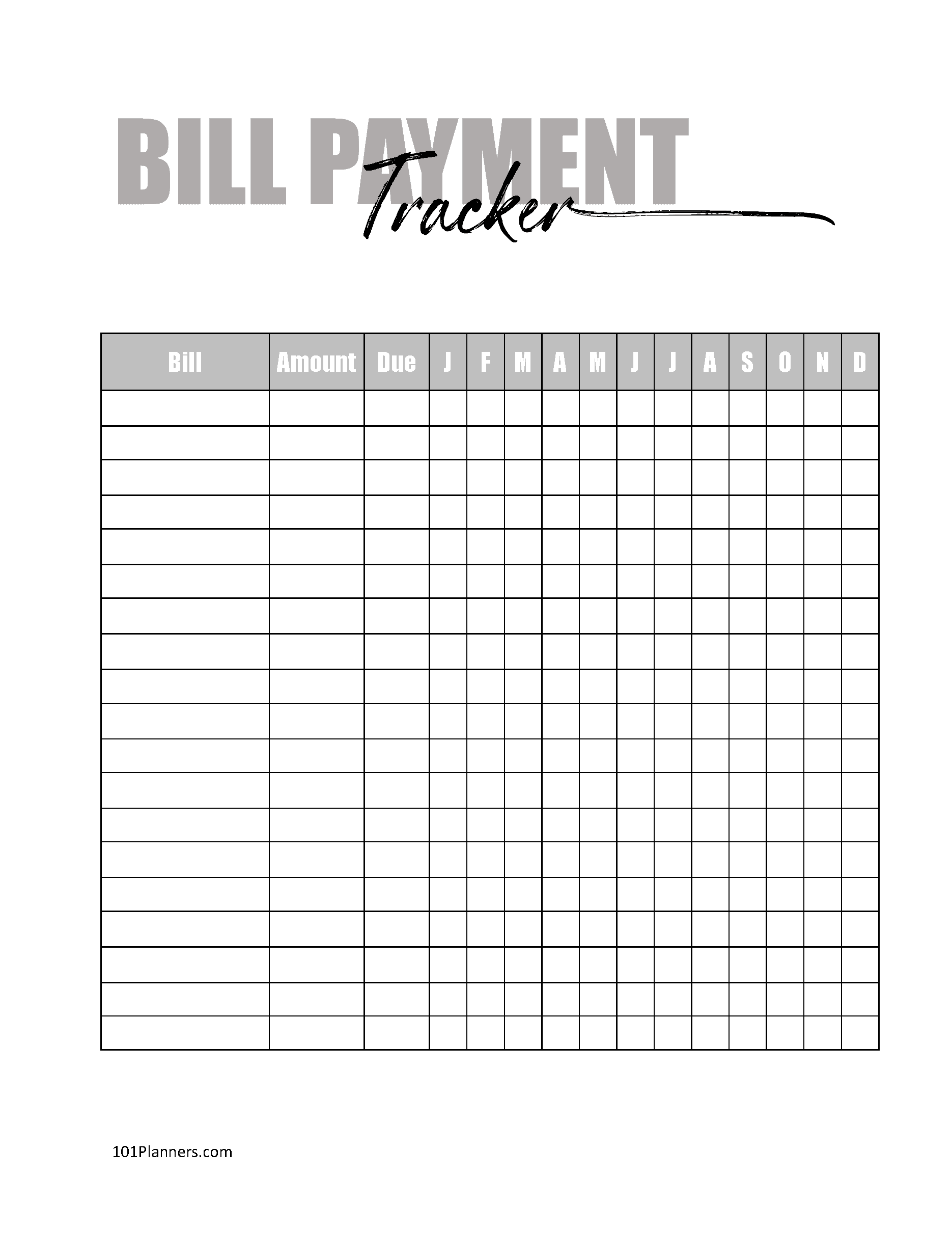 FREE Expense Tracker Printable Customize Online