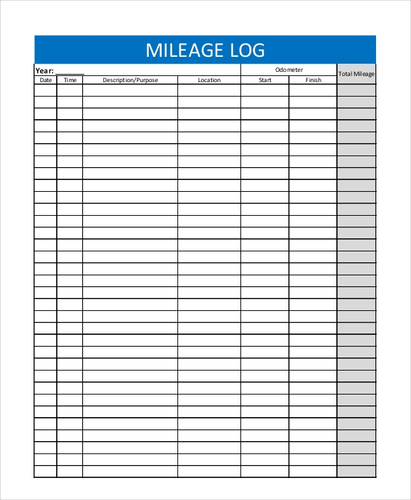 Free Mileage Tracker Printable Free Templates Printable