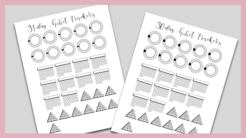 Free Mini Habit Tracker Printable For Your Bullet Journal The Petite 