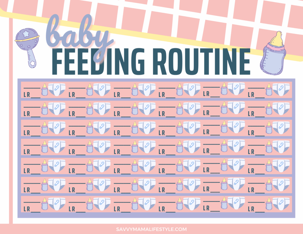 FREE Printable Baby Feeding Tracker PDF