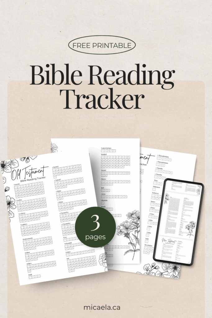 FREE Printable Bible Reading Tracker For Busy Moms Read Bible 