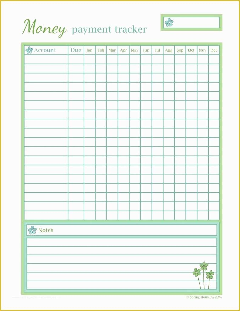 Free Printable Bill Payment Tracker Printable Form Templates And Letter
