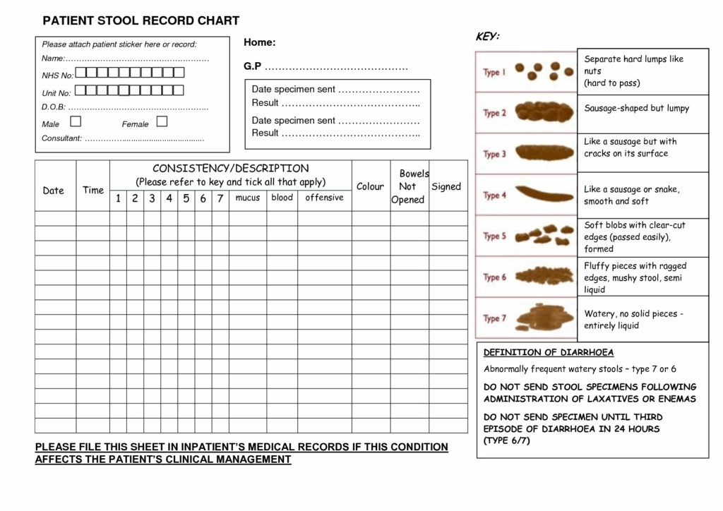 Free Printable Bowel Movement Record Chart Just Download One Open It 