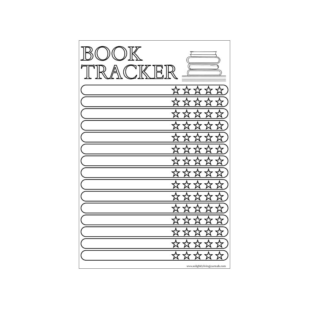 Free Printable Bullet Journal Book Tracker Free Bullet Journal Printables