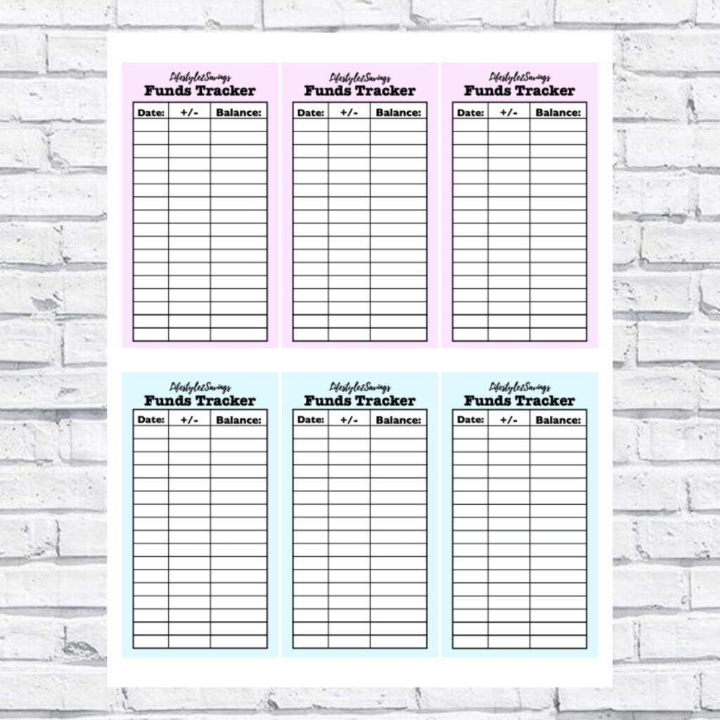 Free Printable Cash Envelope Tracker Printable Calendar