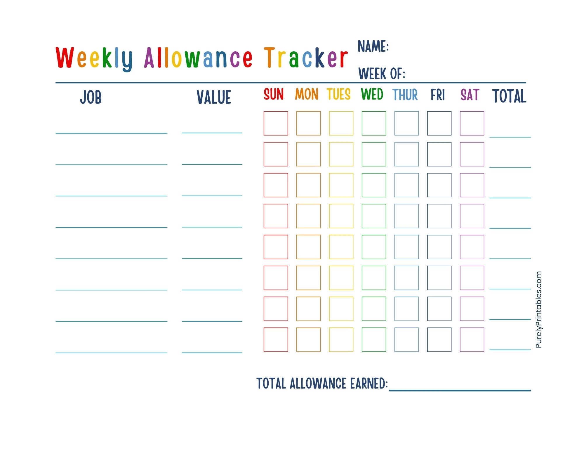 Free Printable Chore Charts And Responsibility Trackers For All Ages