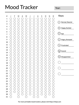 Free Printable Daily Mood Tracker In PDF PNG And JPG Formats InkPx
