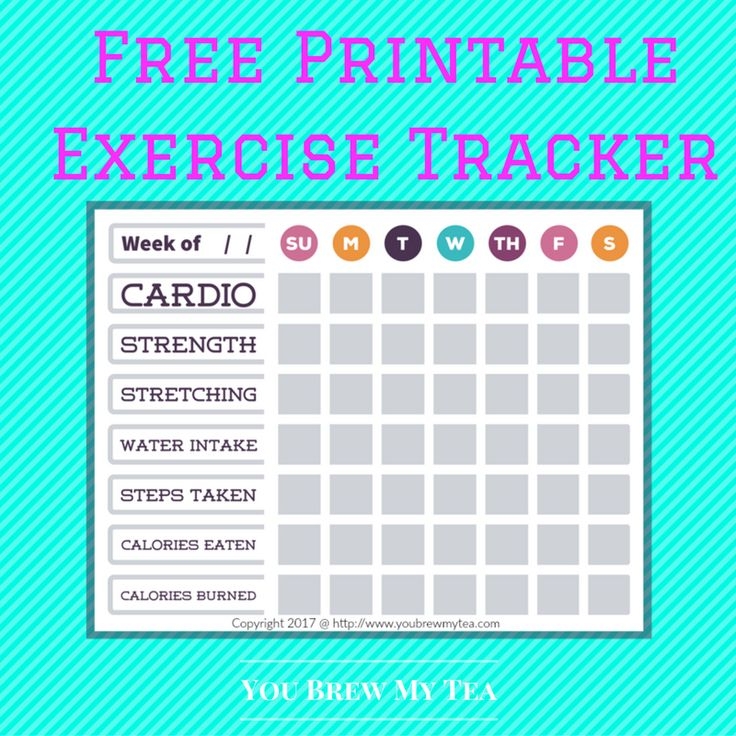 Free Printable Exercise Tracker