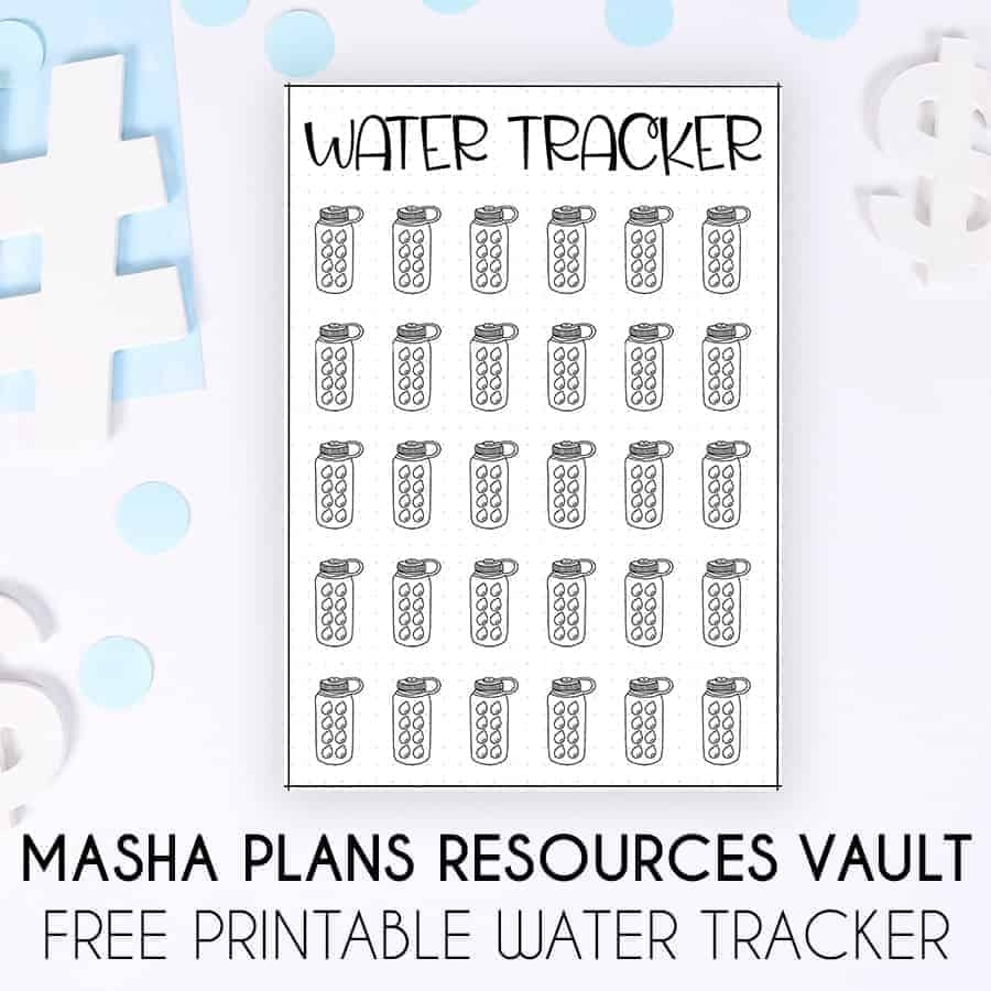Free Printable Water Intake Trackers
