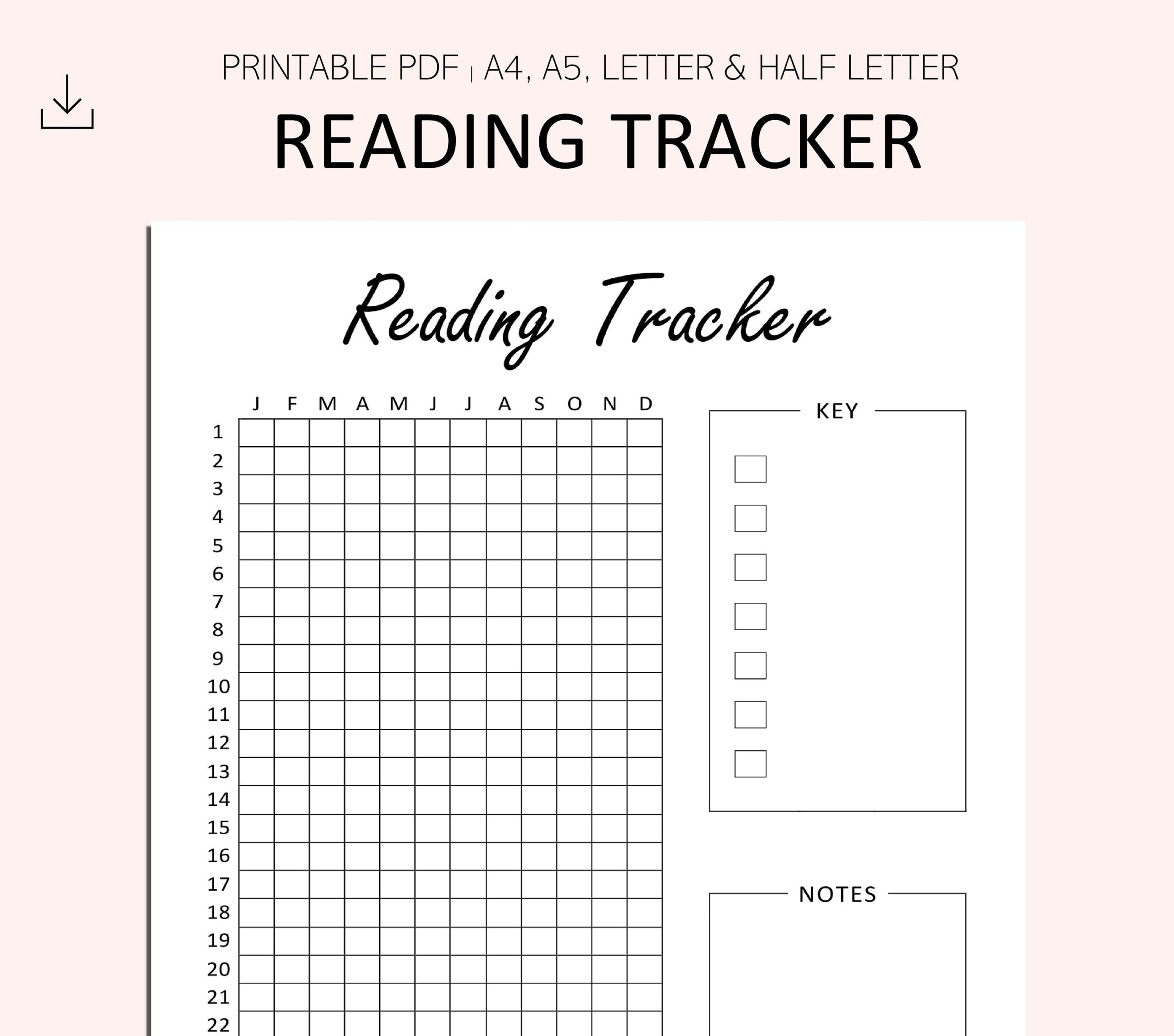 Free Reading Tracker Printable Vrogue co