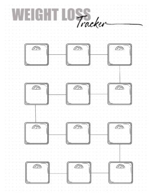 FREE Weight Loss Tracker Printable Customize Before You Print
