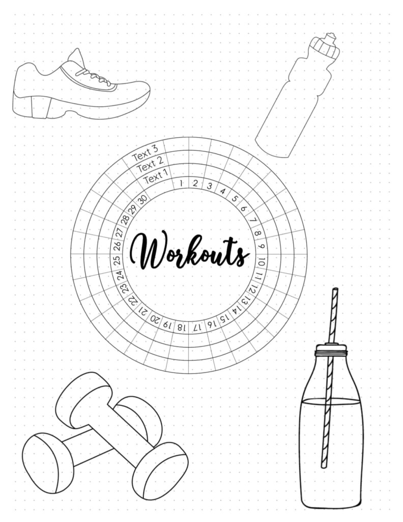 FREE Workout Tracker Printable Customize Online Print