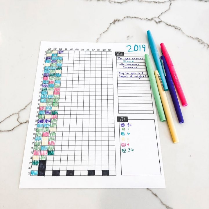 Free Yearly Habit Tracker Printable Set Free Printable Track A Habit 