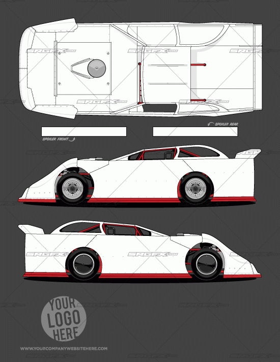 Generation 1 Dirt Late Model Template School Of Racing Graphics