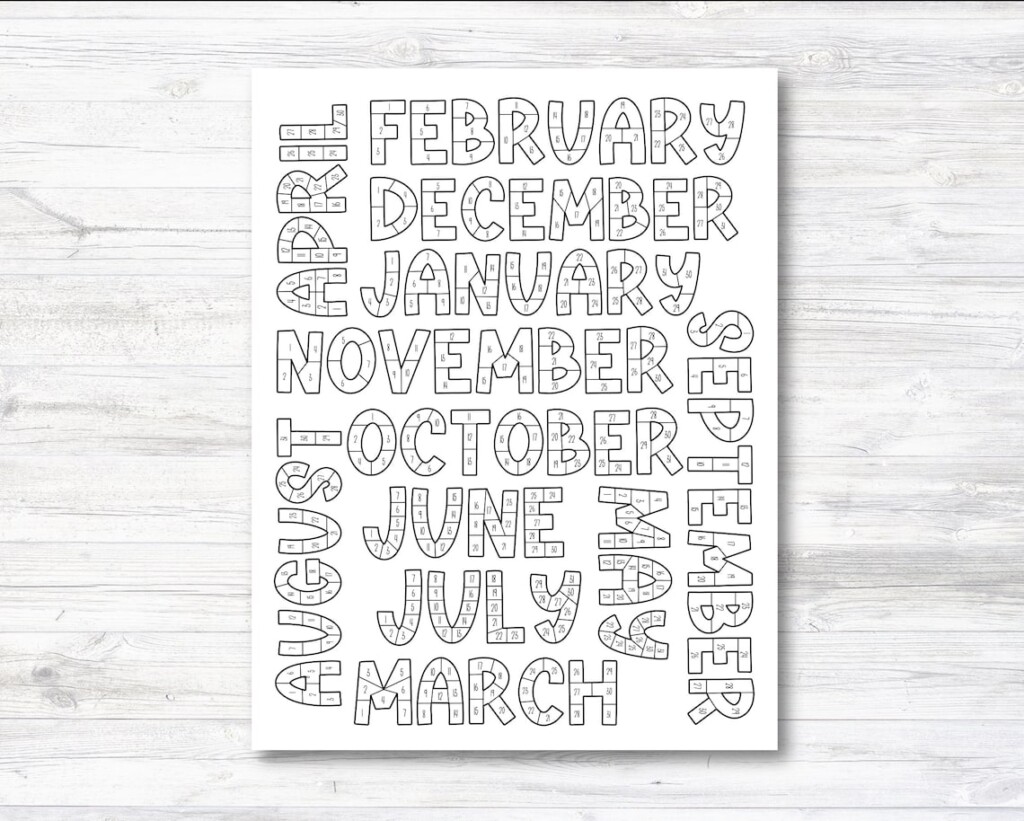 Habit Tracker Coloring Sheet Printable Month Habit Tracker Etsy