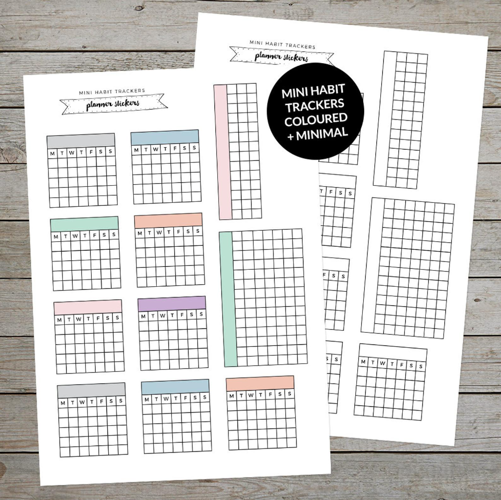 Habit Tracker Printable Bullet Journal