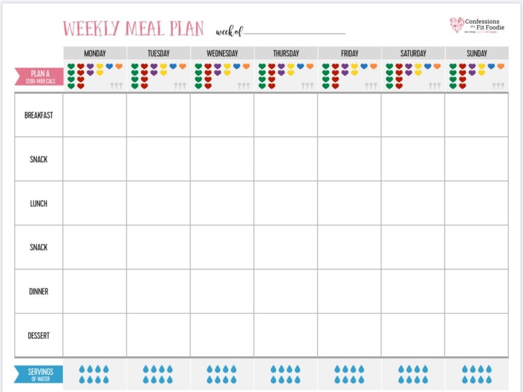 I Love This Printable 21 Day Fix Meal Planner PDF To Help Me Keep Track 