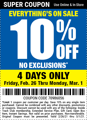 Inside Track Club Members Save Double 20 OFF NO EXCLUSIONS Harbor 