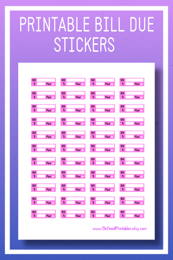 Keep Track Of All Of Your Monthly Bills With These Fun Pink Printable 