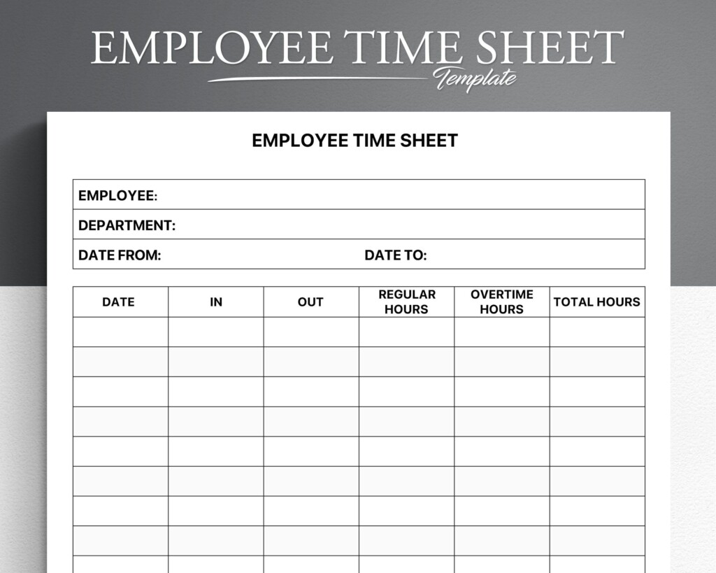 Keep Your Business Running Smoothly With Our Minimalist Employee Time 