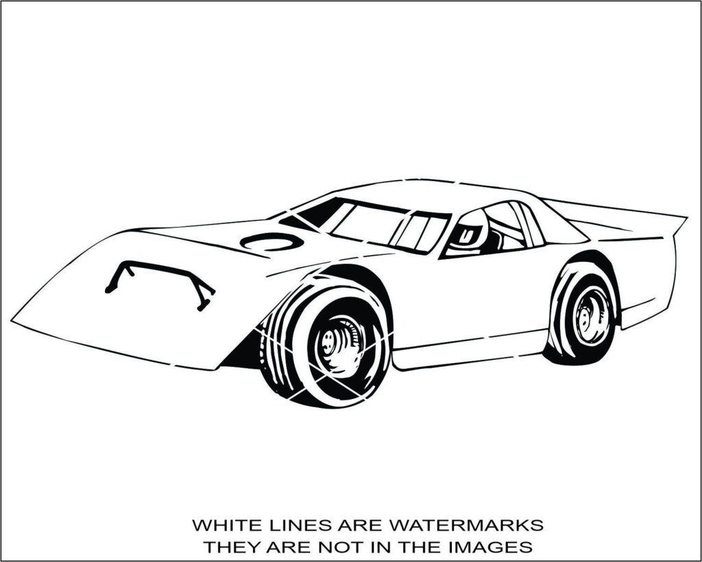 Late Model 2 Asphalt Car Dirt Track Dirt Track Late Model Etsy Art 