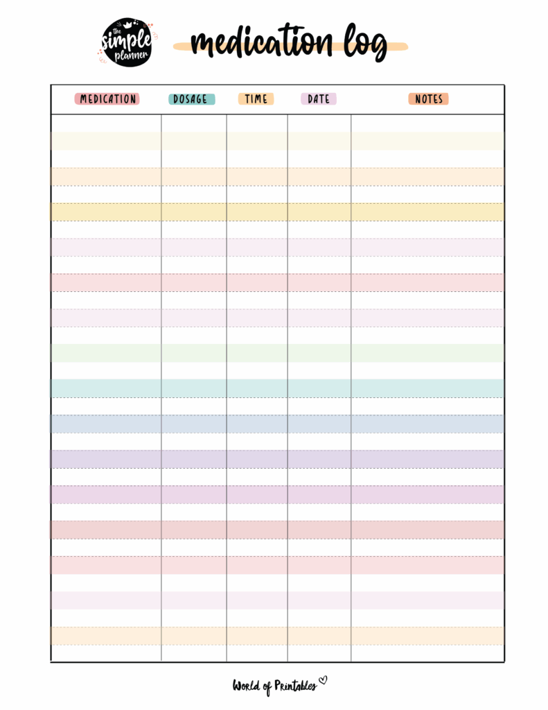 Medication Calendars To Print