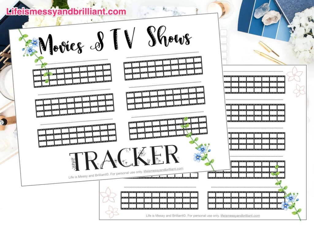 Movie Tracker Bullet Journal Printable Printable Templates