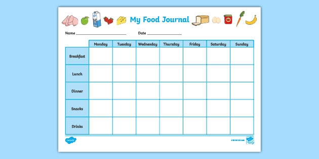 My Healthy Eating Journal Primary Resource Teacher Made
