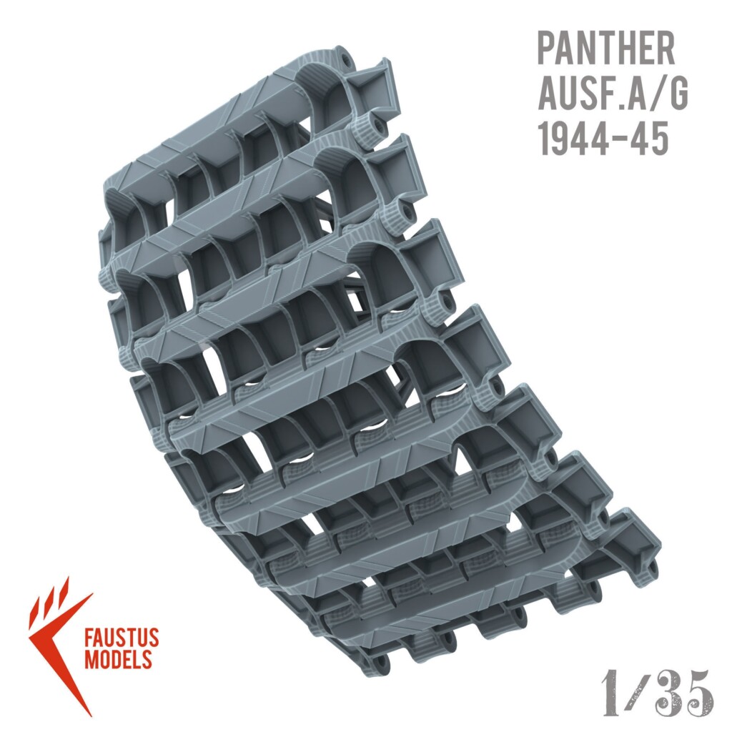 PANTHER PANZER TRACKS AUSF A G 3D PRINT MODEL 3D Model 3D Printable 