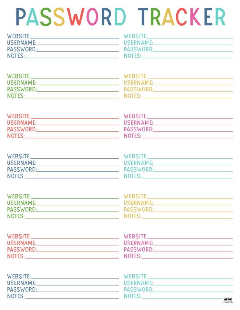 Password Printable Free Password Password Keeper Password Ideas 