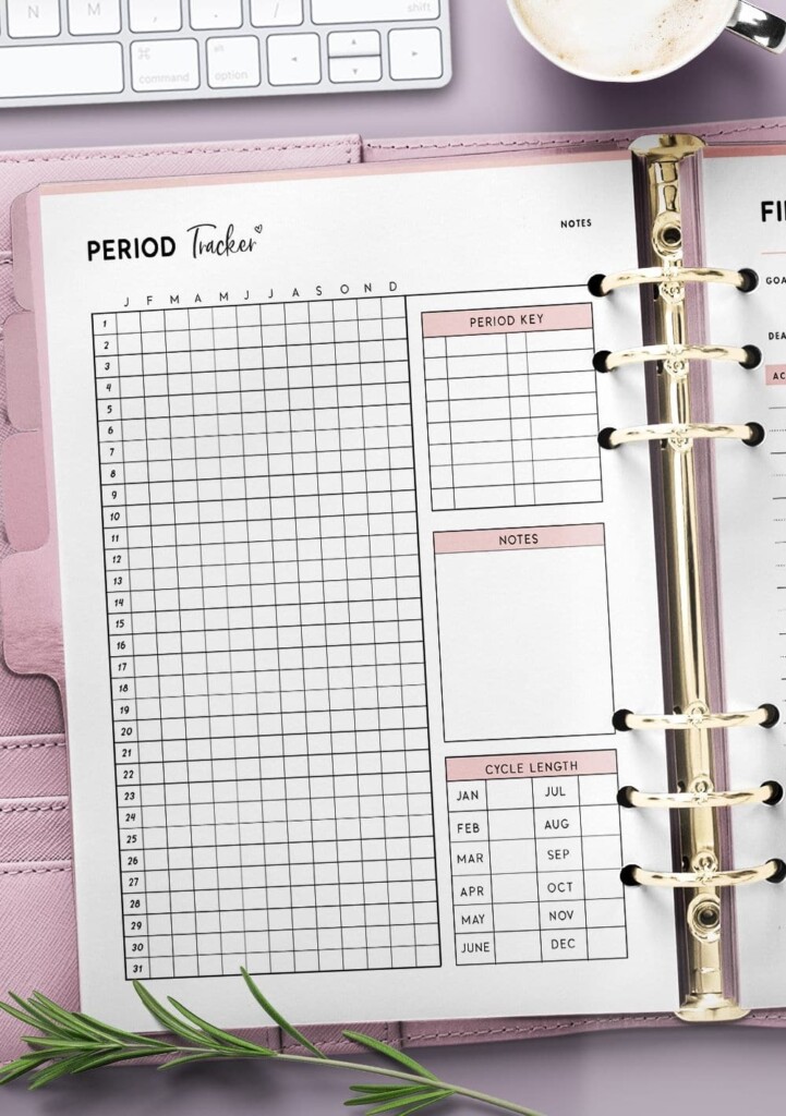 Period Tracker Printable Pdf Free Printable Free Templates