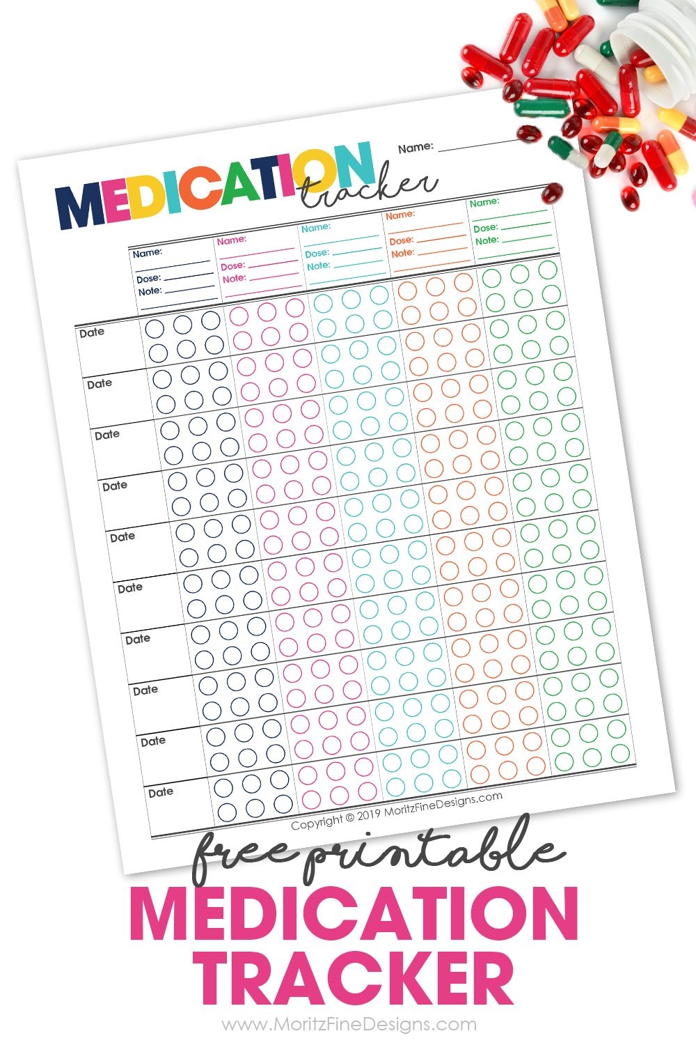 Prescription Medication Tracker Medication Tracker Medication Log