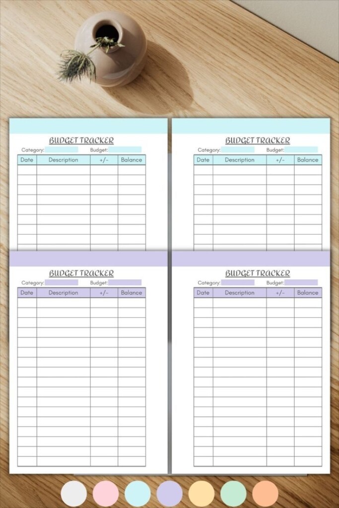 Printable A6 Expense Tracker Vartour