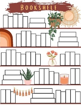 Printable Bookshelf Reading Tracker By The Book Wizard TPT