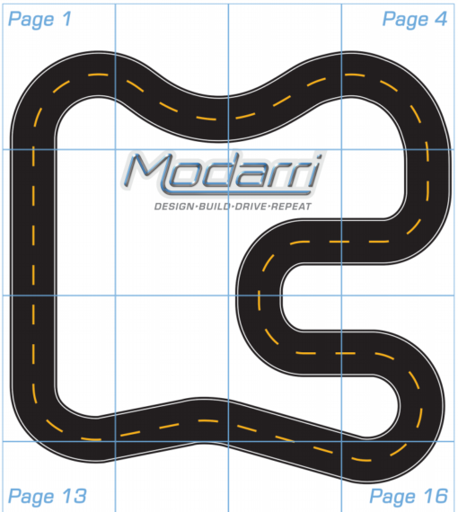 Printable Car Race Track