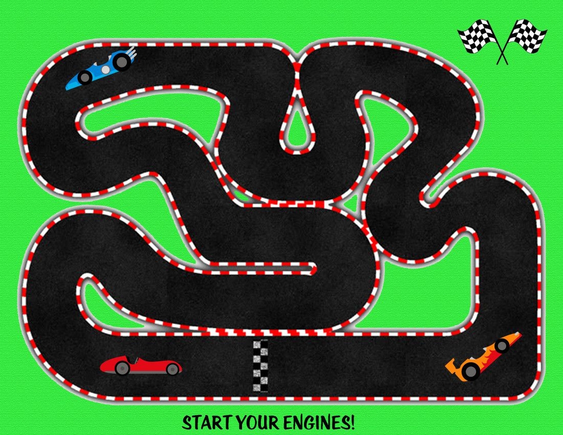 Printable Car Track