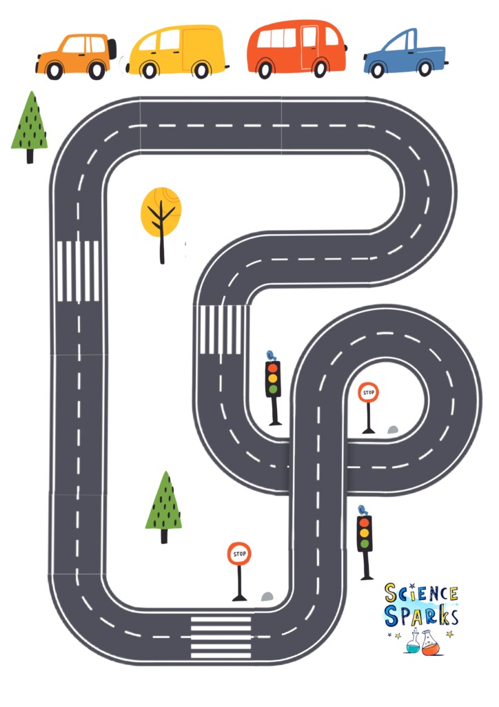 Printable Car Track